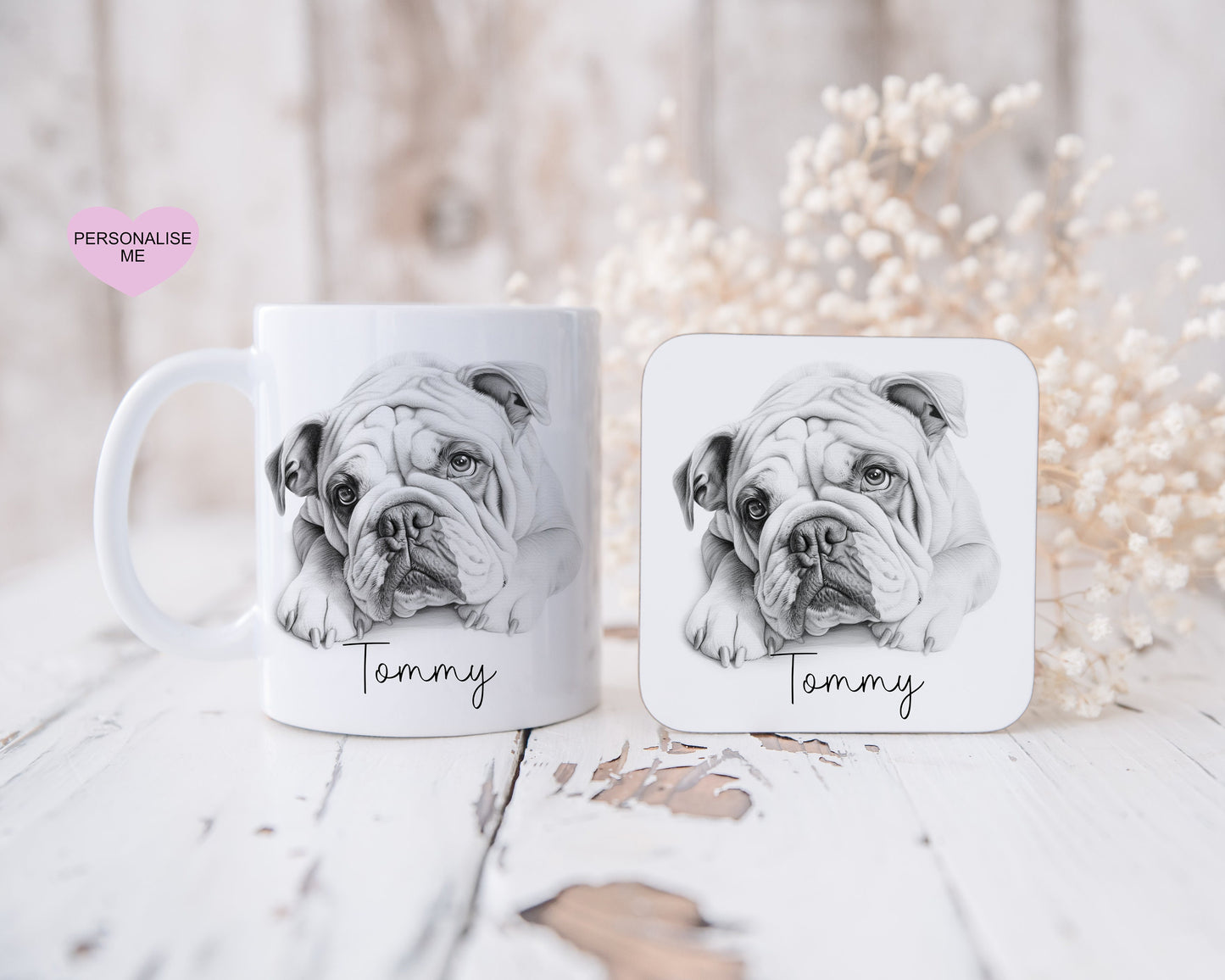 Bulldog Birthday Card, Personalised Bulldog Card, Birthday Card For Bulldog Lovers
