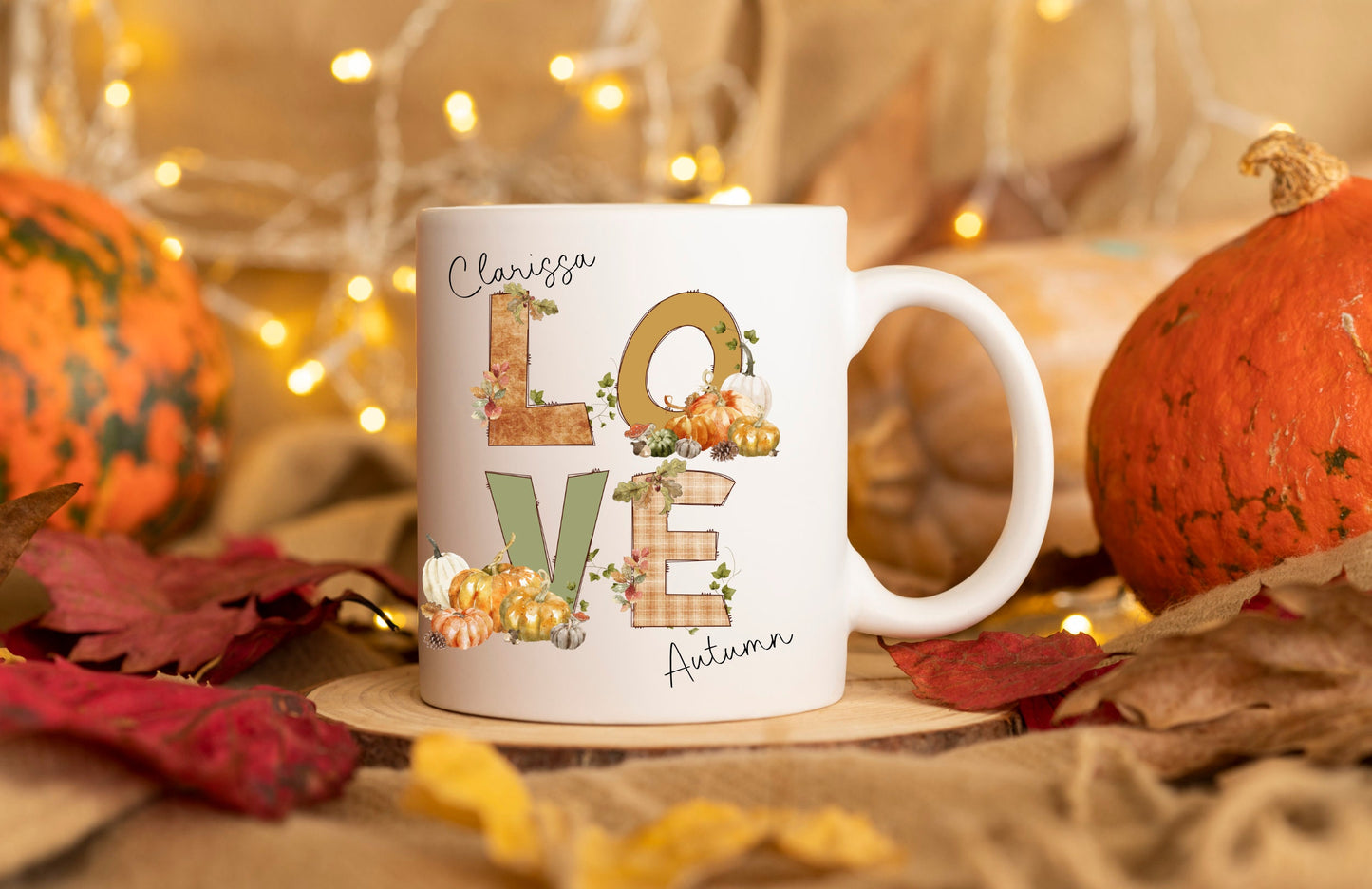 Love Autumn Mug, Fall Mug, Pumpkin Spice And All Things Nice, Autumn Gifts, Autumn Mug