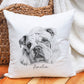 Bulldog Hot Water Bottle, Hot Water Bottle Cover, Bulldog Design Hot Water Bottle, Hot Water Bottle Gift Set, Bulldog Gifts