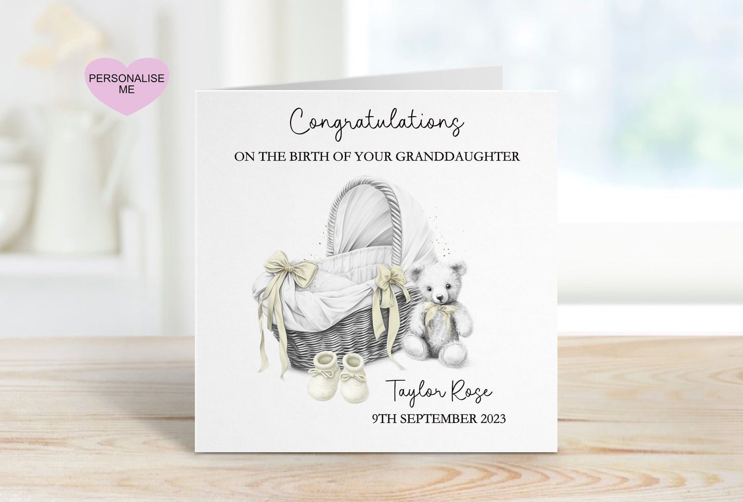 New Baby Girl Card, Welcome To The World, Baby Girl Card, Congratulations New Baby Card, New Daughter Card