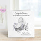 New Baby Granddaughter Card, Welcome To The World, Baby Girl Card, Congratulations New Baby Card, New Granddaughter Card