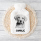 Dog Hot Water Bottle, Personalised Hot Water Bottle, Black Lab, Golden Lab, Yorkie, Samoyed, Pit Bull, Rottweiler, Staff, Cocker, Springer