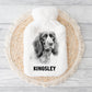 Dog Hot Water Bottle, Personalised Hot Water Bottle, Black Lab, Golden Lab, Yorkie, Samoyed, Pit Bull, Rottweiler, Staff, Cocker, Springer