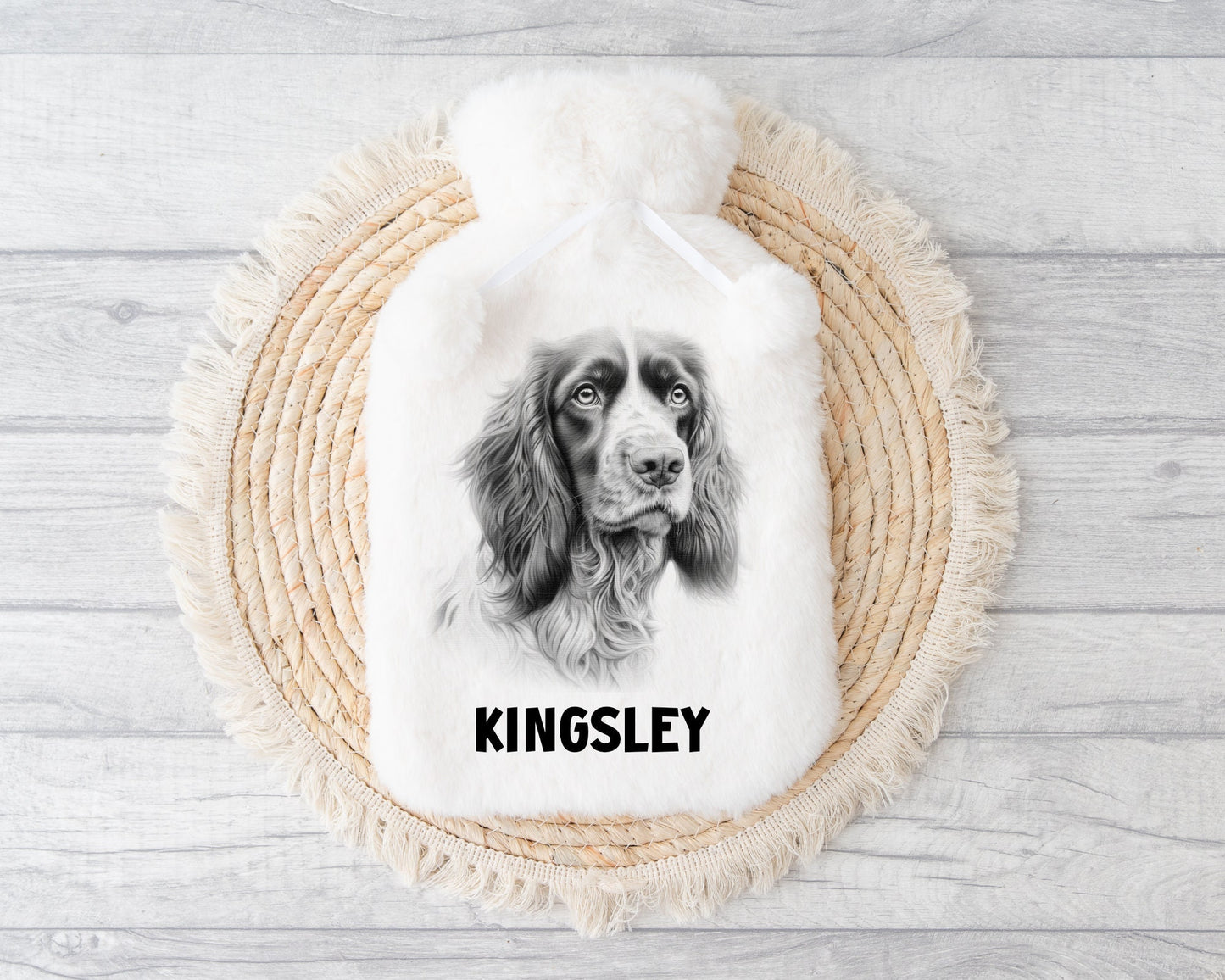 Dog Hot Water Bottle, Personalised Hot Water Bottle, Black Lab, Golden Lab, Yorkie, Samoyed, Pit Bull, Rottweiler, Staff, Cocker, Springer