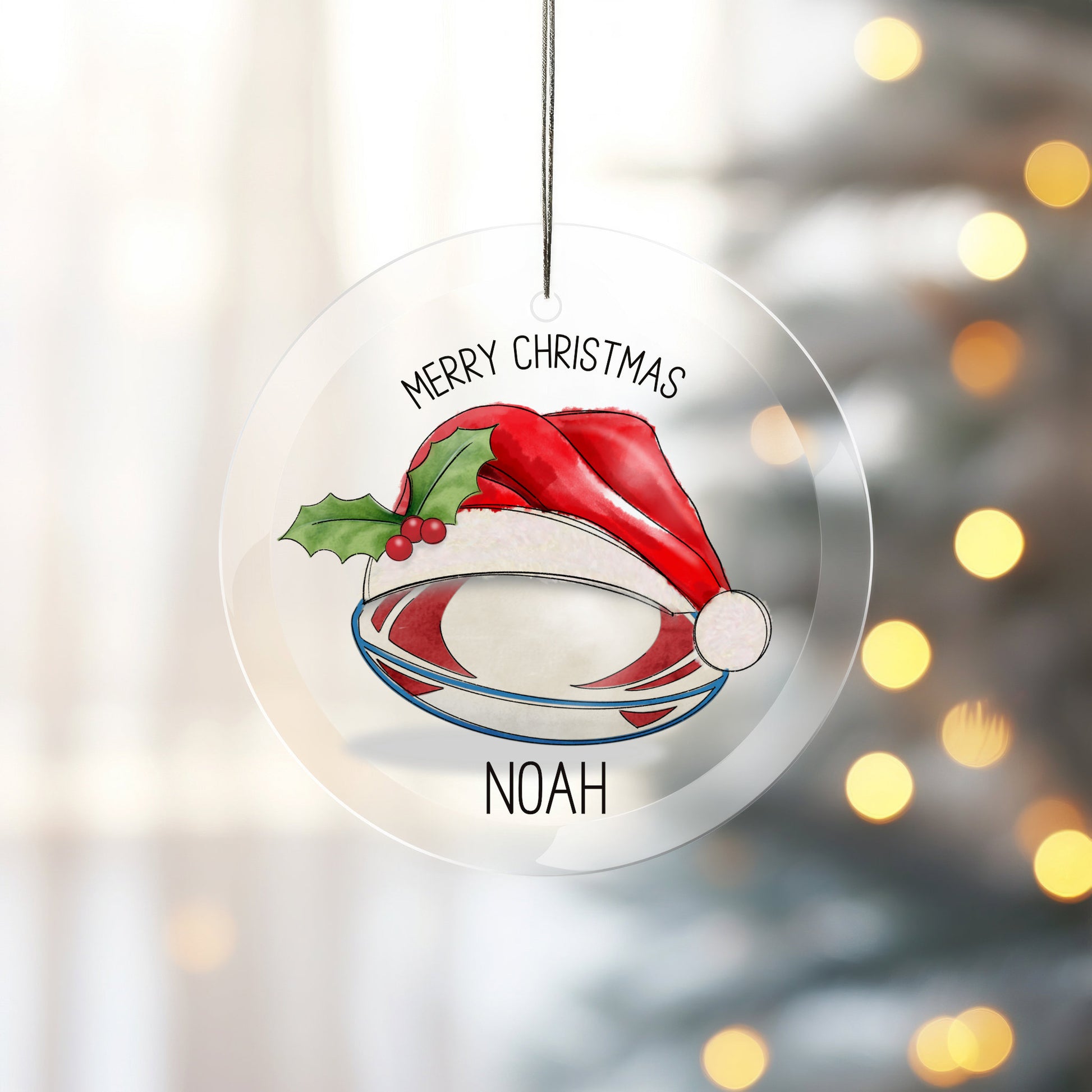 Snooker Christmas Tree Decoration, Personalised Snooker Christmas Tree Bauble, Sports Christmas Decoration