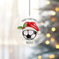 Snooker Christmas Tree Decoration, Personalised Snooker Christmas Tree Bauble, Sports Christmas Decoration
