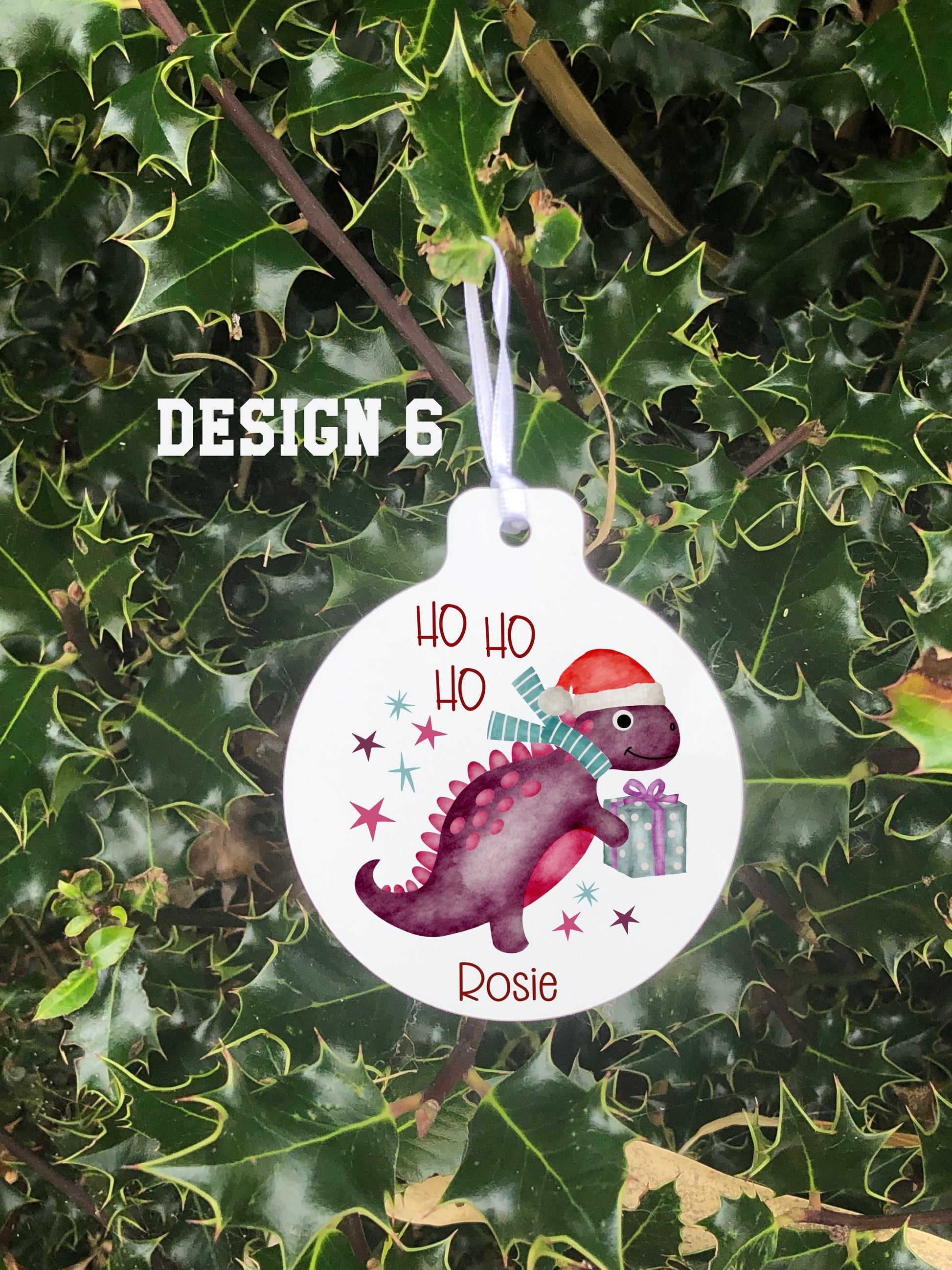Dino Bauble, Dinosaur Christmas Bauble For Kids, Dinosaur Christmas Tree Decoration