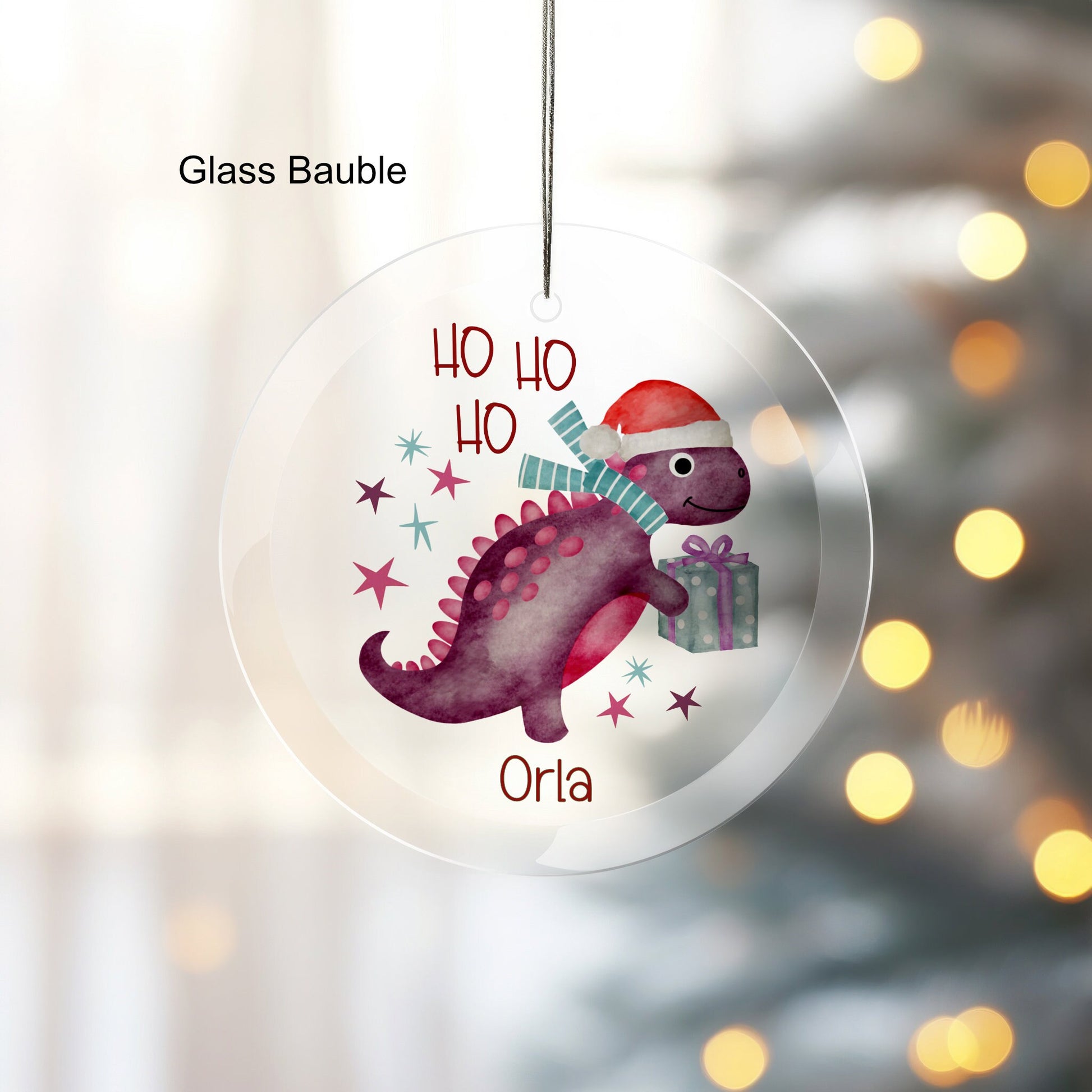 Dino Bauble, Dinosaur Christmas Bauble For Kids, Dinosaur Christmas Tree Decoration