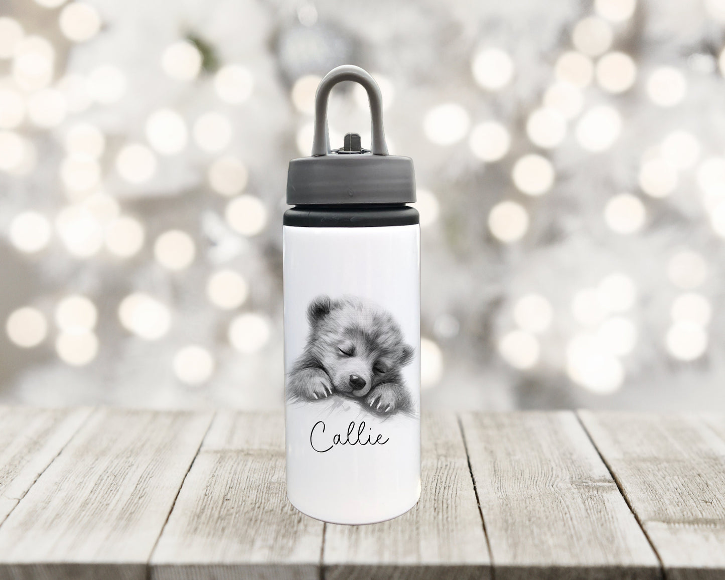 Sleepy Bear Mug, Personalised Bear Mug & Coaster Gift Set,Gift For Granddaughter, Gift For Mum, Gift For Friend