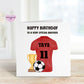 Grandson Football Top Birthday Card, Birthday Card For Grandson, Any Age Card, 1st, 2nd, 3rd, 4th, 5th, 6th