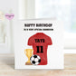 Brother Football Top Birthday Card, Birthday Card For Brother, Any Age Card, 1st, 2nd, 3rd, 4th, 5th, 6th