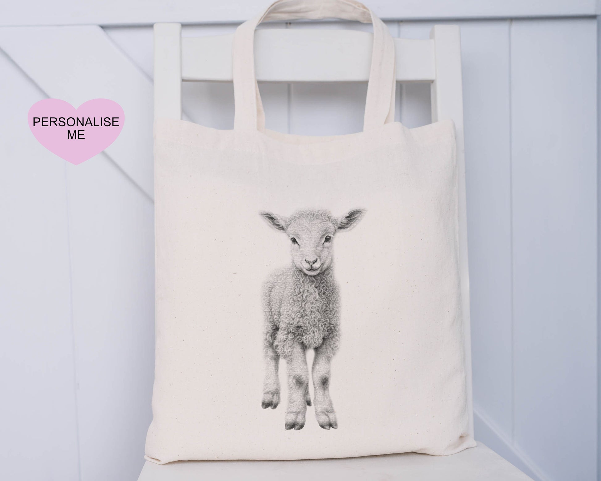 Lamb T-Towel, Personalised Lamb T-Towel Gift, Luxury T- Towel Gift, Granddaughter, Gift For Mum, Gift For Friend
