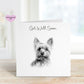 Get Well Soon Card, Dog Design Get Well Soon Card, Personalised Dog Get Well Soon Card