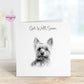 Get Well Soon Card, Dog Design Get Well Soon Card, Personalised Dog Get Well Soon Card