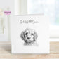 Get Well Soon Card, Dog Design Get Well Soon Card, Personalised Dog Get Well Soon Card