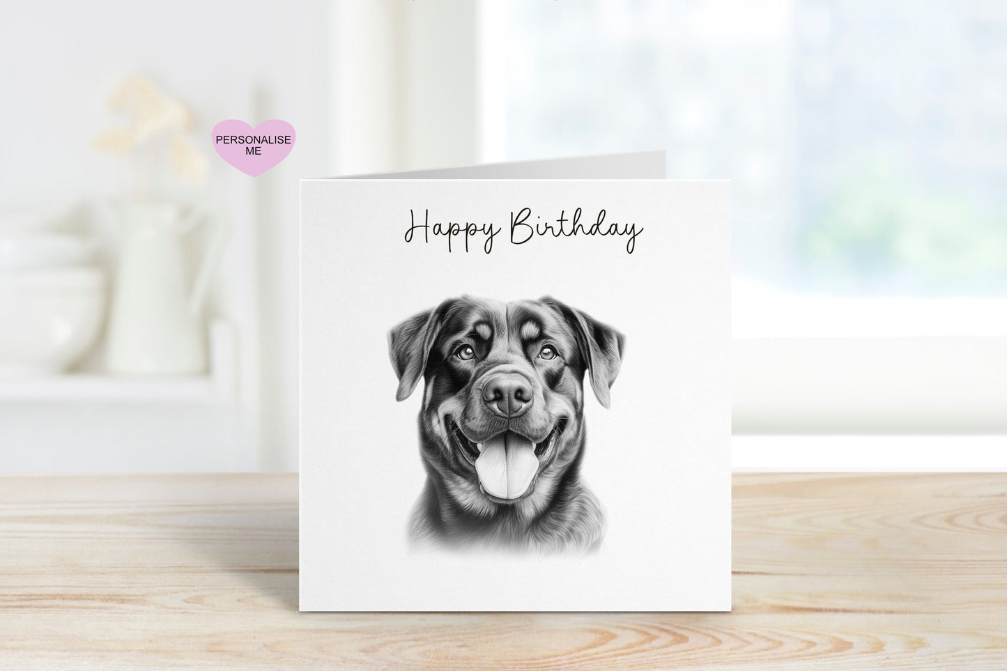 Dog Happy Birthday Card, Personalised Dog Happy Birthday Card, Personalised Dog Card