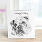 Dog Happy Birthday Card, Personalised Dog Happy Birthday Card, Personalised Dog Card