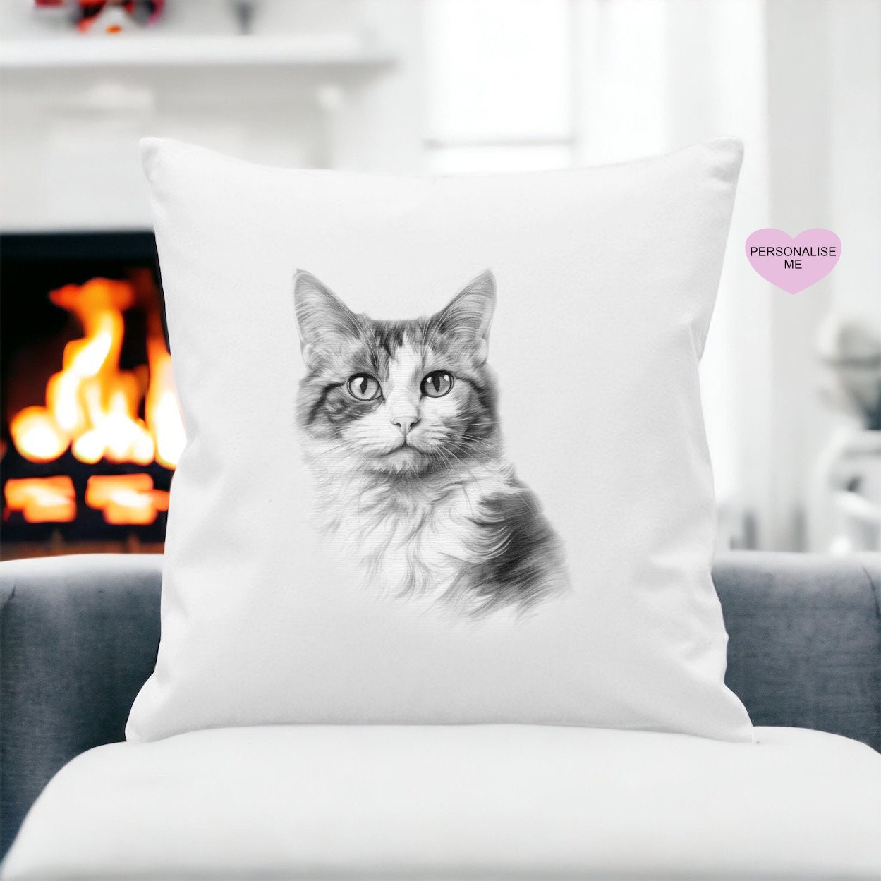 Cat Cushion, Personalised Cat Pillow Gift, Choose From Different Cat Breeds For This Luxury Cushion Gift