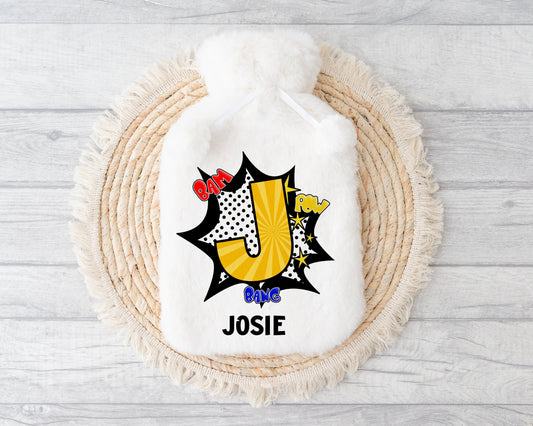 Hot Water Bottle, Football Top Gift, Personalised Hot Water Bottle, Christmas Gift Boys, Xmas Gift For Grandson, Granddaughter Gifts