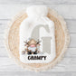Hot Water Bottle, Gift For Grandson, Personalised Hot Water Bottle, Christmas Gift For Grampy, Christmas Gift For Friend, Gonk Gift
