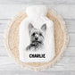 Staffy Hot Water Bottle, Personalised Hot Water Bottle, Black Lab, Golden Lab, Yorkie, Samoyed, Pit Bull, Rottweiler, Staff, Cocker