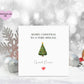 Niece Christmas Card, Christmas Card For Niece Personalised Christmas Card, Snowman Christmas Card