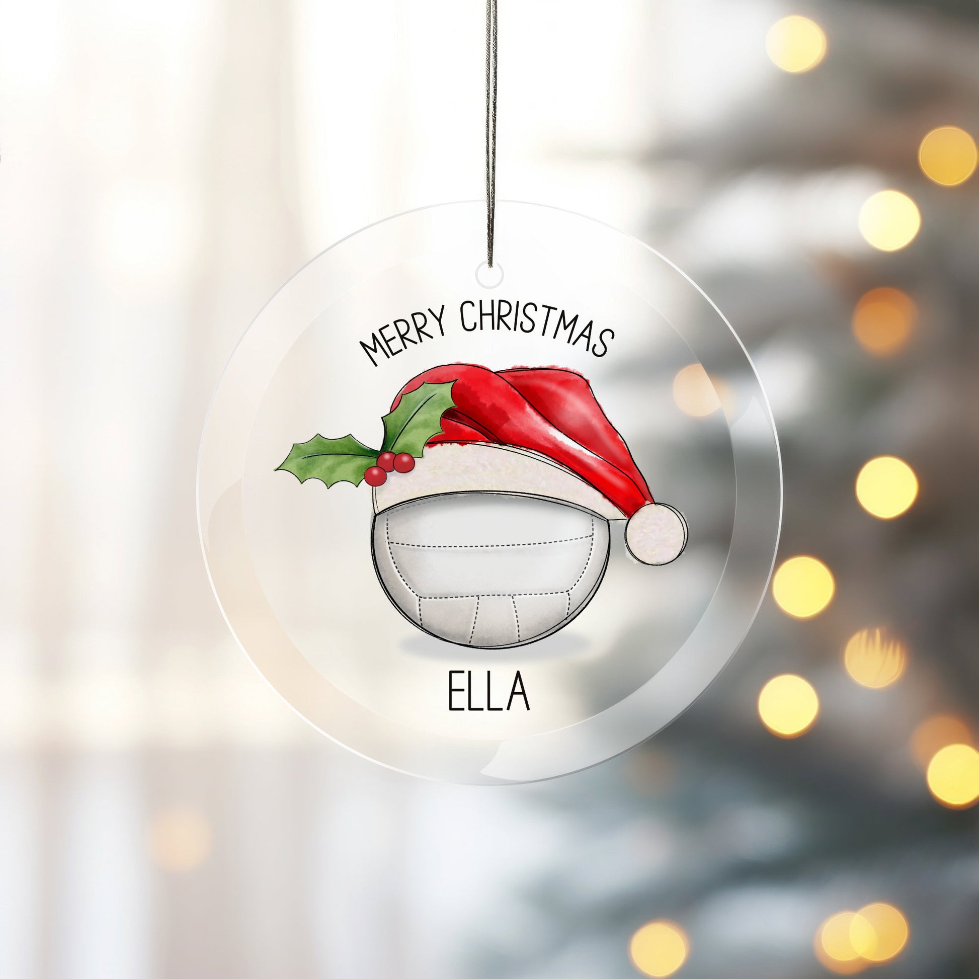 Cricket Christmas Tree Decoration, Personalised Cricket Christmas Tree Bauble, Sports Christmas Decoration