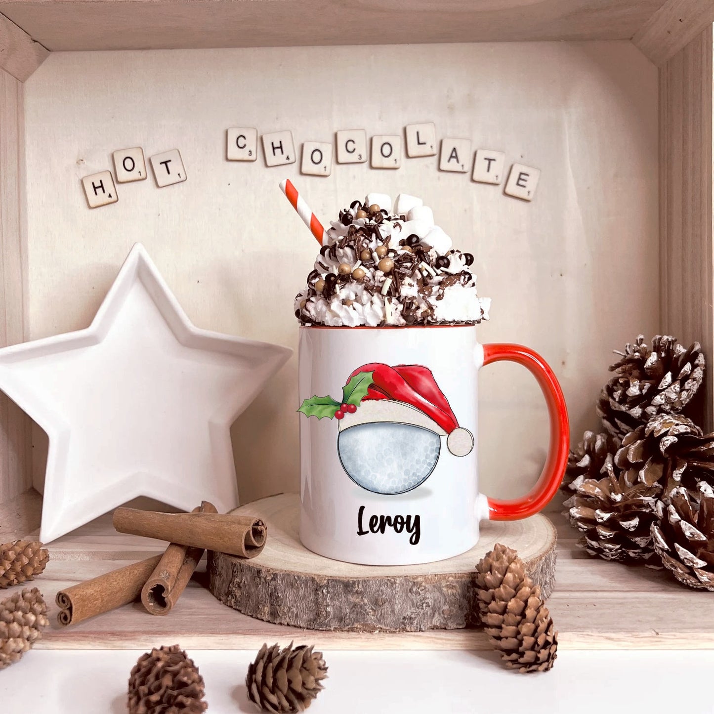 Rugby Christmas Mug, Personalised Rugby Christmas Mug. Xmas Movie Mug, Stocking Filler, Secret Santa Gift, Sports Christmas Gifts