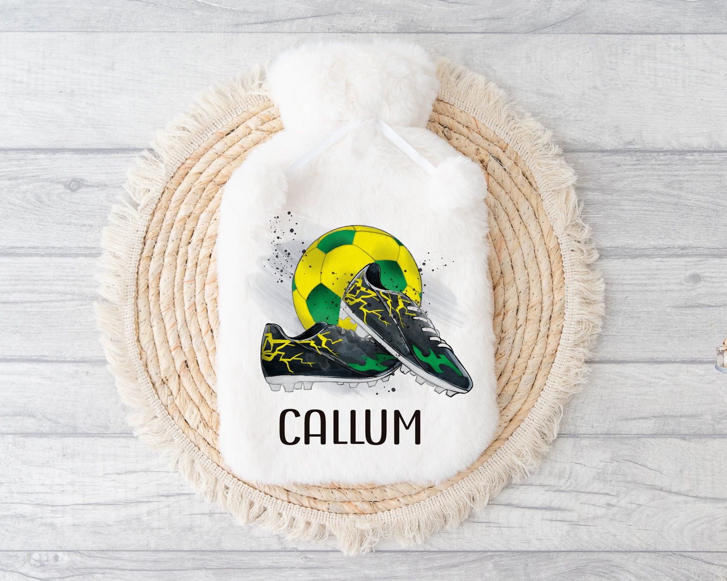 Football Gift, Hot Water Bottle, Personalised Hot Water Bottle, Christmas Gift Boys, Xmas Gift For Grandson, Granddaughter Gifts