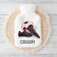 Football Gift, Hot Water Bottle, Personalised Hot Water Bottle, Christmas Gift Boys, Xmas Gift For Grandson, Granddaughter Gifts