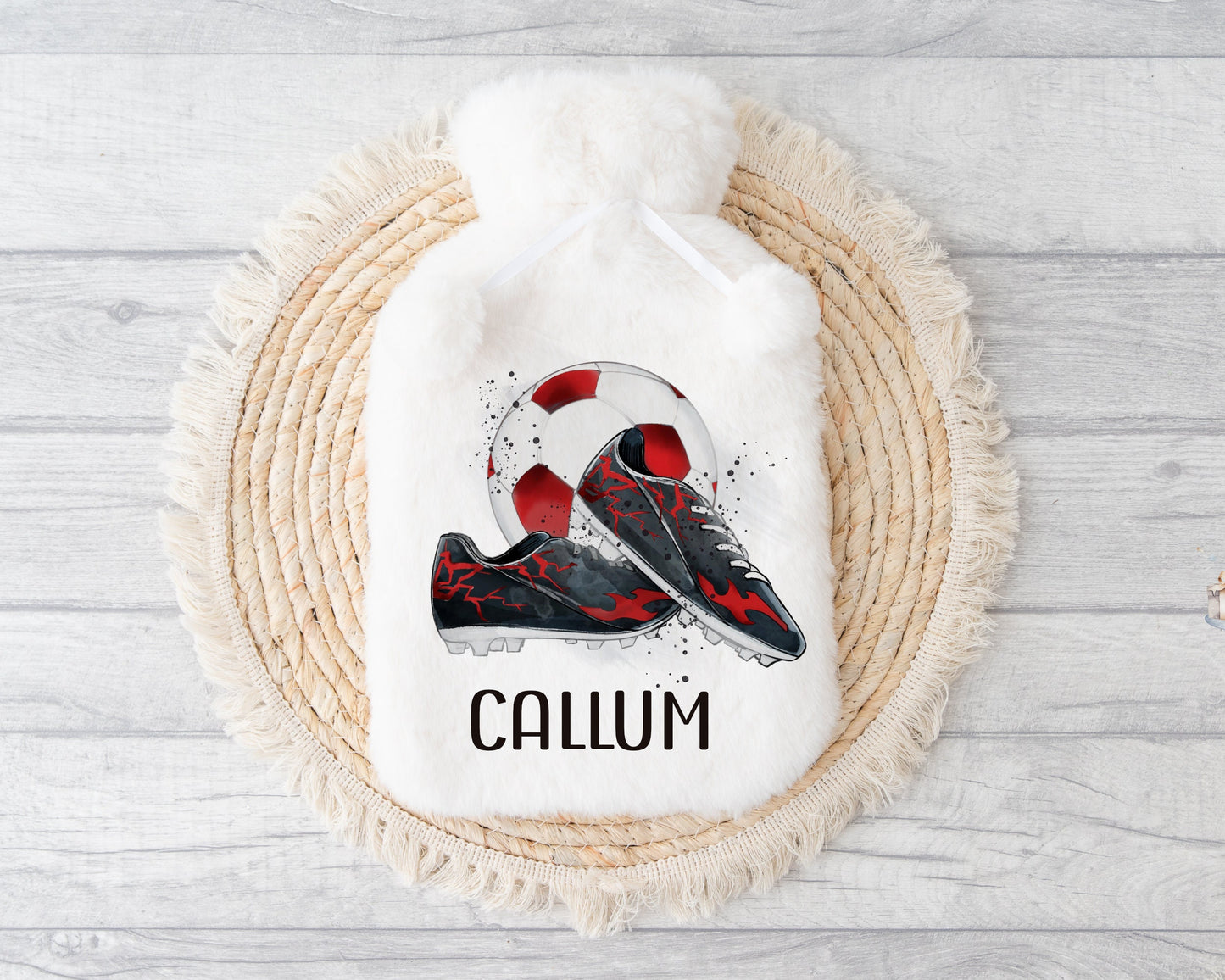 Football Gift, Hot Water Bottle, Personalised Hot Water Bottle, Christmas Gift Boys, Xmas Gift For Grandson, Granddaughter Gifts