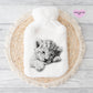 Lion Gift, Hot Water Bottle, Gift For Her, Personalised Hot Water Bottle, Christmas Gift For Friend, Christmas Gift For Him