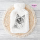 Persian Cat Hot Water Bottle, Gift For Her, Personalised Hot Water Bottle, Christmas Gift For Friend, Christmas Gift For Him,