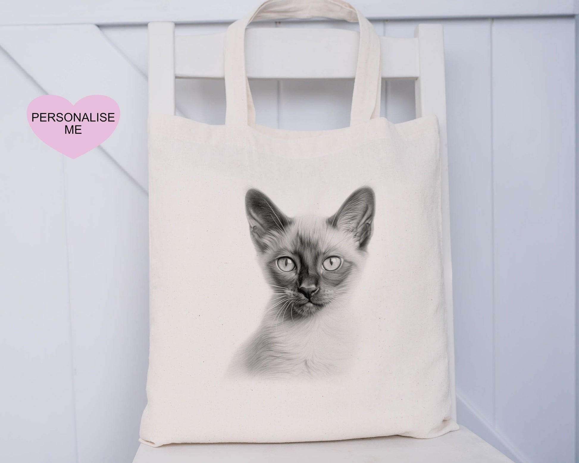 Cat Tote Bag, Personalised Tote Bag, Gift For Her, Gift For Friend, Gift For Mum, Xmas Gift For Nanna
