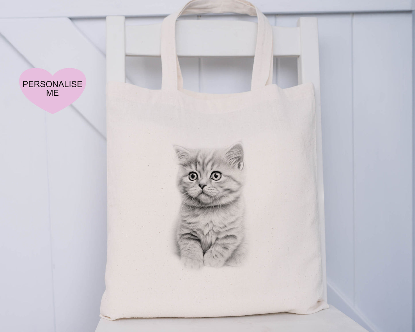 Cat Tote Bag, Personalised Tote Bag, Gift For Her, Gift For Friend, Gift For Mum, Xmas Gift For Nanna