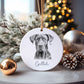 Great Dane Dog Bauble, Personalised Pet Dog Christmas Tree Decoration, Gift For Dog Family