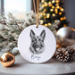 Lakeland Terrier Dog Bauble, Personalised Pet Dog Christmas Tree Decoration, Gift For Dog Family