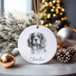 King Charles Spaniel Dog Bauble, Personalised Pet Dog Christmas Tree Decoration, Gift For Dog Family