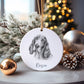 Beagle Dog Bauble, Personalised Pet Dog Christmas Tree Decoration, Gift For Dog Family