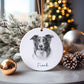 Lakeland Terrier Dog Bauble, Personalised Pet Dog Christmas Tree Decoration, Gift For Dog Family