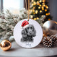 Border Terrier Dog Bauble, Personalised Pet Dog Christmas Tree Decoration, Gift For Dog Family