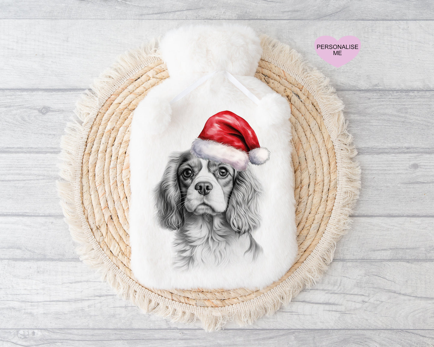 Beagle Gift, Personalised Hot Water Bottle, Dog Xmas Gift, Xmas Gift For Dog Lover