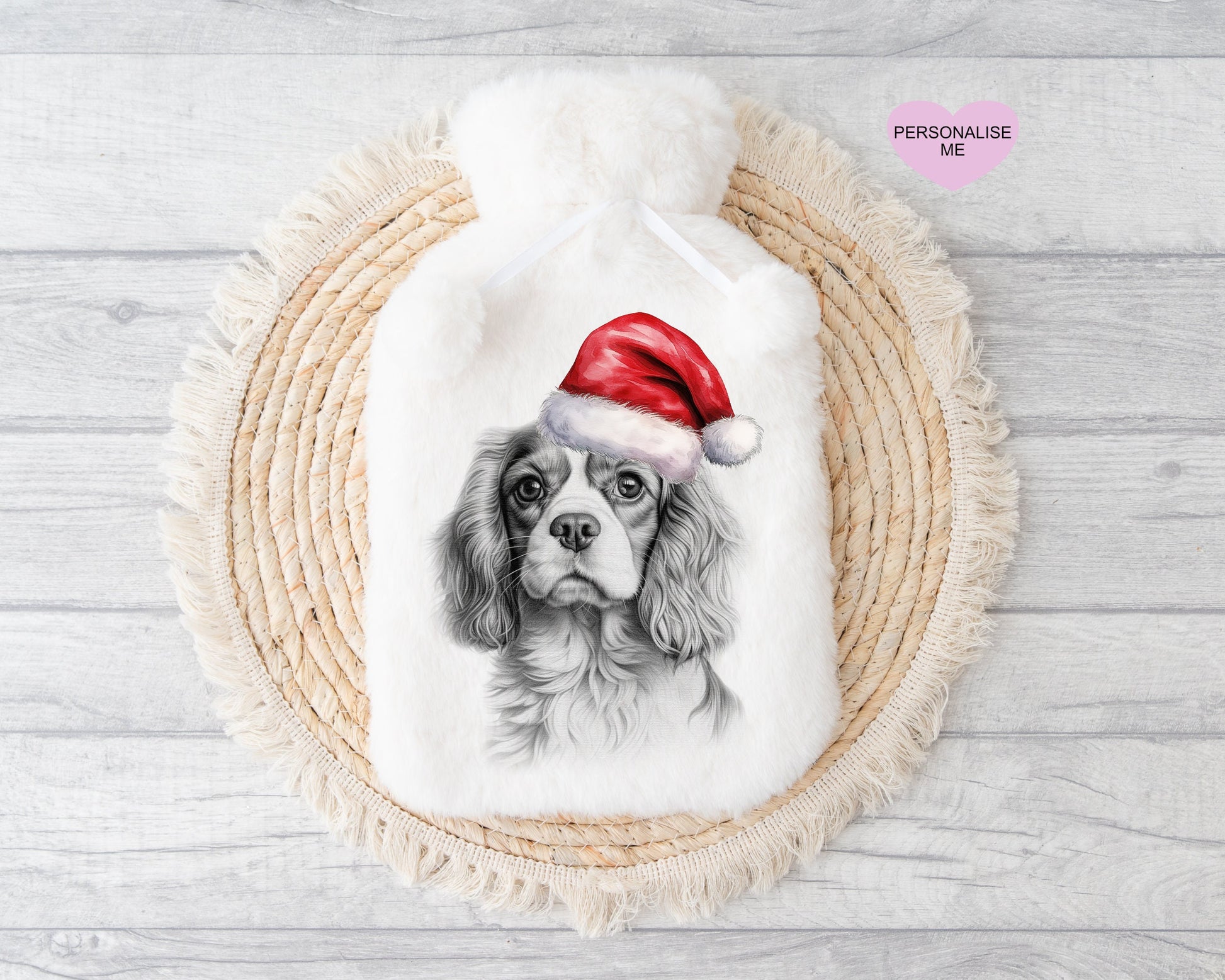 Beagle Gift, Personalised Hot Water Bottle, Dog Xmas Gift, Xmas Gift For Dog Lover