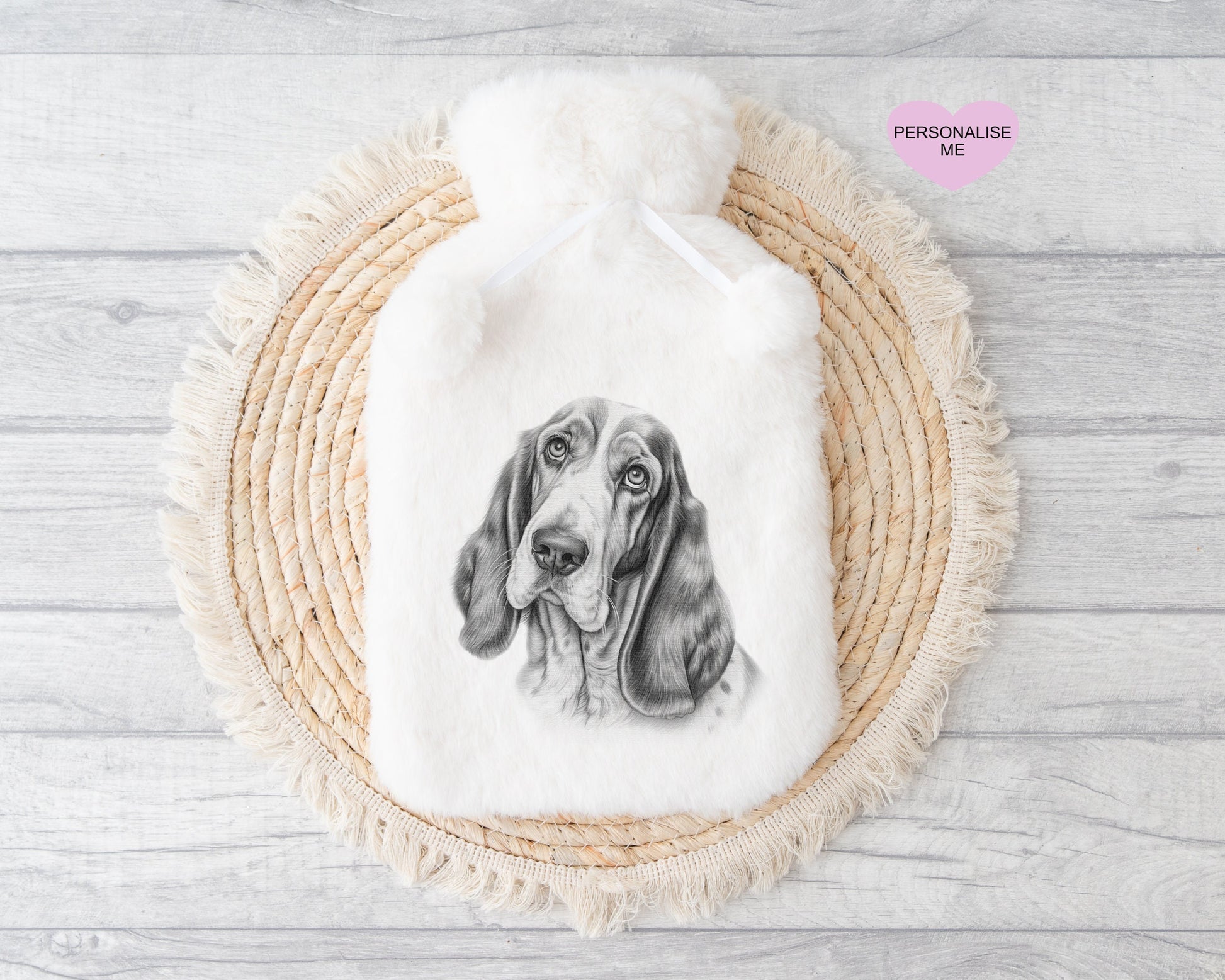 German Shepherd Gift, Personalised Hot Water Bottle, Dog Xmas Gift, Xmas Gift For Dog Lover