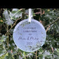 Last Christmas As Mr And Miss Bauble 2025, Last Xmas As A Miss Christmas Tree Decoration,