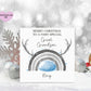 Grandson Christmas Card, Christmas Card For Grandson, Personalised Christmas Card, Reindeer Rainbow Christmas Card