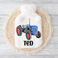 Hot Water Bottle, Tractor Gift, Personalised Hot Water Bottle, Christmas Gift Boys, Xmas Gift For Grandson, Granddaughter Gifts