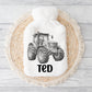 Hot Water Bottle, Tractor Gift, Personalised Hot Water Bottle, Christmas Gift Boys, Xmas Gift For Grandson, Granddaughter Gifts
