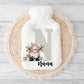 Hot Water Bottle, Nannie Gift, Personalised Hot Water Bottle, Christmas Gift For Grandma, Christmas Gift For Friend, Gonk Gift
