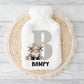 Hot Water Bottle, Gift For Bampy, Personalised Hot Water Bottle, Christmas Gift For Grampy, Christmas Gift For Friend, Gonk Gift